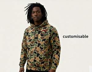 Fabrication de sweats à capuche camouflage en molleton de coton pour l'hiver, sweats à capuche épais pour hommes, sweats à capuche et sweat-shirts - Product Image 1