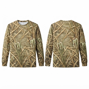Men's Full Sleeve Camouflage Hunting Shirt Breathable Waterproof <b>Canvas</b> Outdoor Top Autumn - Product Image 5