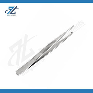 Pinzas Quirúrgicas para Tejidos Tipo Diente de Rata, Pinzas de Acero Inoxidable para Aplicación de Apósitos con Dientes Entrelazados, Fabricante Pakistán - Product Image 3