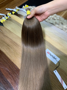 Extensions de cheveux humains vietnamiens NASA, lisses, Remy, en vrac, 1 kg, trame unique, pointes pleines, vierges, non traités, prêts pour la permanente - Product Image 1