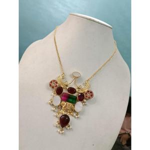<b>Fashion</b> <b>Necklace</b> Set in Brass Gold Tone Elegant Jewelry Design - Product Image 1