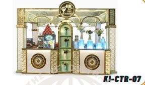 Chariot de présentation de buffet de mariage moderne et élégant en acier inoxydable sur mesure, livraison rapide pour événements de restauration en intérieur, hôtels et banquets - Product Image 6