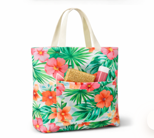 Wholesale COTTON VOYAGE Geometric Pattern <b>Large</b> All Over Custom Logo Printed <b>Canvas</b> Tote <b>Bag</b> for Daily Use - Product Image 5