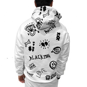 Survêtement de haute qualité en gros, 100% coton molletonné, vêtements de sport pour hommes, impression sérigraphique d'hiver, survêtement pour hommes - Product Image 4