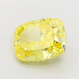 เพชรทรงคุชชั่นคัทสีเหลืองสดใส คุณภาพเยี่ยม ได้รับการรับรองจาก CVD เหมาะสำหรับเครื่องประดับชั้นดี - Product Image 6