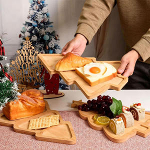 [DISPONIBLE] |   Plateau de Noël en bois, plateau à snacks, ensemble cadeau, planche de service pour les fêtes/Noël/Nouvel An - Product Image 4