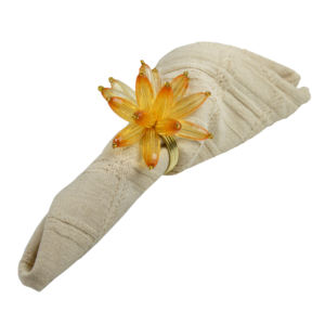 Anillo para Servilletas con Diseño de Cuentas Decorativas, Porta Servilletas de Tela Multicolor, Decoración para Mesa de Comedor, Diseño para Hoteles y Fiestas - Product Image 3