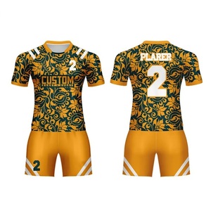 Wholesale New Stitched Men Quality Quick Dry Winter Rugby Uniform Custom OEM Service Sportswear Jersey <b>Shorts</b> Sets Style 100% - Product Image 3