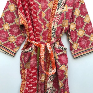 Nueva llegada vintage Kantha abrigo de algodón Kantha abrigo vintage Kantha chaqueta/abrigo/Kimono chaqueta para mujer - Product Image 3