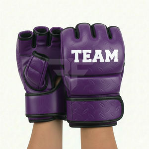 Gants de boxe MMA personnalisés en cuir PU, gants d'entraînement MMA personnalisés pour le sparring et la compétition - Product Image 1