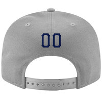 Casquette de baseball noire à 6 panneaux avec broderie du logo M rose sur le panneau avant, ajustée, unisexe, style décontracté printemps-été
