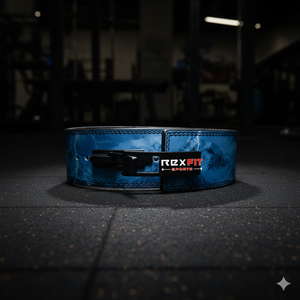 Ceinture de soutien lombaire en cuir Rexfit pour la musculation et l'entraînement de force, à libération rapide, pour la gym et le powerlifting - Product Image 1