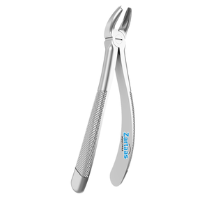 Pinzas de Extracción de Acero Inoxidable de Alta Calidad, Patrón Inglés, Mandíbula Superior, Figura 17, para Molares, Derecha, Ancha - Product Image 3