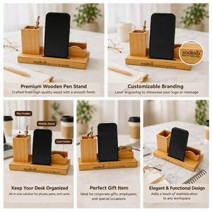 Producto de Oficina Promocional de Madera con Diseño Contemporáneo y Personalizado, con Impresión para Acción de Gracias y Día de San Valentín - Product Image 3