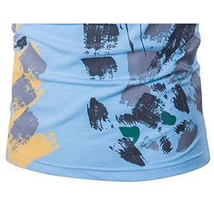 เสื้อโปโลคอปกผ้าฝ้าย 100% พิมพ์ลายแบบ Sublimation สำหรับผู้ชาย ทรงหลวม แฟชั่น ฟิตเนส ขายส่ง เสื้อยืดฤดูใบไม้ผลิสำหรับผู้ชาย - Product Image 4