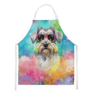 Schnauzer Hippie Dawg Unisex Large Multicolor Kitchen <b>Apron</b> for Cooking Baking Crafts <b>Gardening</b>-Adult Women and Men - Product Image 1
