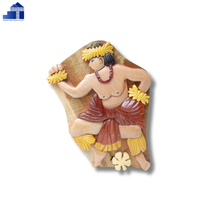 Handmade Wooden <b>Puzzle</b> <b>Box</b> Folk Art Carved Figure Irregular Shape Home Decoration - Product Image 1