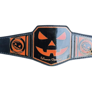 Happy Halloween Pumpkin Champion Belt Spooky Wrestling Title Belt Limited Edition Custom Design - Product Image 5