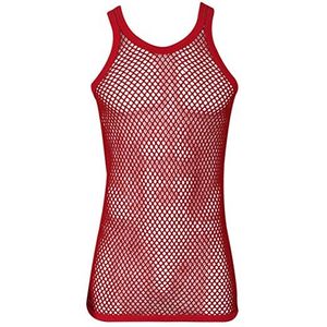 <b>Fish</b> <b>Net</b> Men's Sleeveless Tank <b>Top</b> Square Collar Quick Dry Breathable Gym Vest OEM Manufacturer - Product Image 2