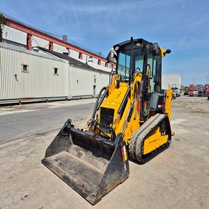 รถตักล้อยาง JCB 1CX รุ่นมินิแบคโฮ พร้อมด้วยดีไซน์ตัวตักด้านหน้า พร้อมจัดส่ง กระบอกไฮดรอลิกแบบรถตักล้อยาง - Product Image 1