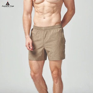 Shorts décontractés pour hommes, taille élastique, haute qualité, style streetwear américain, batik, longueur genou, avec logo personnalisé, neufs - Product Image 1