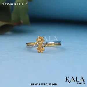 Bague légère en or massif 18 carats pour femme, design minimaliste, idéale pour mariages, fêtes, anniversaires, fiançailles, cadeau - Product Image 3