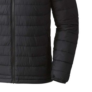 Vestes d'hiver matelassées à bulles pour hommes de haute qualité, légères, avec logo personnalisé, style streetwear, vente en gros, couleur noire - Product Image 5