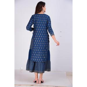 ชุดสูทลำลองทรงหลวม คอทรงโอ แบรนด์ AARTI FASHION ผ้าทอมือปักลาย ระบายอากาศได้ดี เหมาะสำหรับสวมใส่ทุกวันสำหรับผู้หญิงทุกคน - Product Image 2