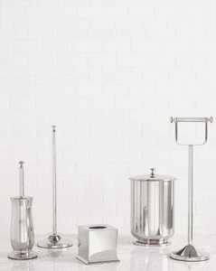 Ensemble de salle de bain élégant en métal de qualité supérieure avec distributeur de savon, porte-brosse à dents, gobelet et plateau pour salle de bain - Product Image 1