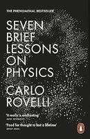 Siete lecciones breves de física de Carlo Rovelli, libro educativo de ciencia popular para adultos en inglés, con tapa blanda