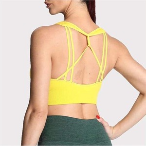 Precio al por mayor Últimas novedades Sujetador deportivo para mujer Fitness Yoga Transpirable Ligero Ajustable Sujetador de gimnasia para mujer Adulto - Product Image 6