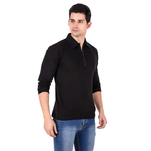 Camiseta de Golf Personalizada para Hombre, Tallas Grandes, Logotipo Bordado, Tejido Transpirable, Lona Sólida, Marca Propia - Product Image 5