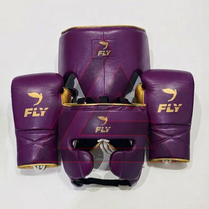 Ensemble de boxe professionnel sur mesure de haute qualité en cuir de vachette véritable pour entraînement et sparring – Vente en gros - Product Image 2