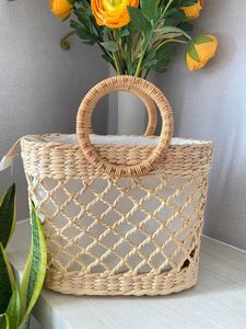 Bolso de Jacinto de Agua Natural Hecho a Mano, Ligero, Ecológico y Transpirable con Doble Asa, Venta al por Mayor de Proveedor Vietnamita para Compras a Granel - Product Image 3