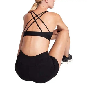 Nouvel ensemble de yoga pour femmes grandes tailles, en spandex et polyester, respirant, motif uni, personnalisable, haute qualité, tendance, vente en gros - Product Image 4