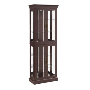 Vetrina Illuminata con Cornice in Legno per Vini, Giocattoli o Esposizione e Conservazione in Soggiorno - Product Image 6