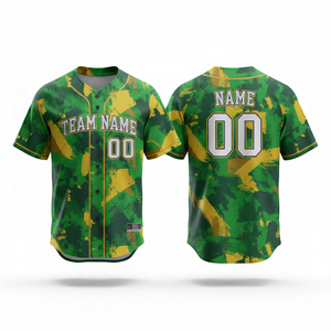 Camiseta de Béisbol Personalizada Premium, Transpirable, de Secado Rápido, 100% Poliéster, Sublimada, con Cuello en V, Unisex, Nombre del Equipo - Product Image 4