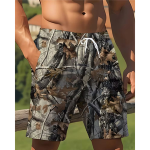 Pantalones Cortos Deportivos Casuales con Estampado Personalizado, Resistentes al Viento, de Malla Transpirable, de Secado Rápido, de Camuflaje, de Poliéster, para Hombre y Mujer - Product Image 6