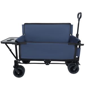 Carrello Utilitario Convertibile 3-in-1 per Carichi Pesanti fino a 227 kg, Capacità 180L, Pieghevole con Sedile e Tavolo Posteriore per Campeggio - Product Image 3