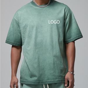 เสื้อยืดคอตตอน 100% ซักกรด ซักด่าง พิมพ์โลโก้ตามสั่ง ขายส่ง สำหรับผู้ชายไซส์ใหญ่ ทรงสูง พลัสไซส์ สไตล์วินเทจ แห้งเร็ว เป็นมิตรกับสิ่งแวดล้อม - Product Image 1