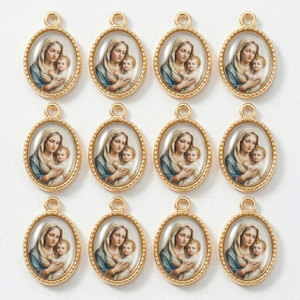 Custom Christian Charm <b>Bracelet</b> - Gold Plated Zinc Alloy Religious Pendant <b>Bracelet</b> Manufacturer Low MOQ OEM Service - Product Image 6