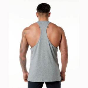 Nouveau Débardeur de Sport Respirant Personnalisé Tendance 2026 pour Hommes – Vêtement de Fitness Musculaire Grande Taille en Tricot Uni 100% Coton pour Musculation - Product Image 3