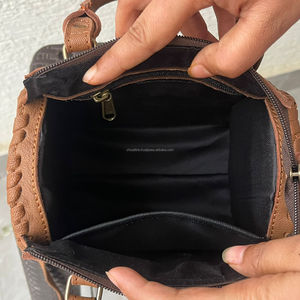 New Mini Speedy Duffel Bags Genuine Cowhide Leather Western Style Turquoise Concho <b>Small</b> Compact Crossbody <b>Handbag</b> For Women - Product Image 6