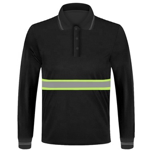 เสื้อโปโลสะท้อนแสงเพื่อความปลอดภัย,เสื้อใส่ทำงานแขนสั้นเสื้อเซฟตี้สะท้อนแสงสำหรับผู้ชาย - Product Image 1