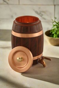 Distributeur d'eau en cuivre artisanal Unicorn Handicrafts, fait main, moderne, écologique, conteneur de boissons de luxe pour cuisine et restaurant - Product Image 2