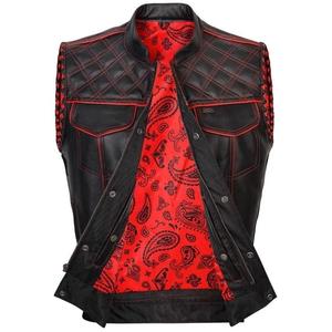 Chaleco de Motociclismo sin Mangas para Hombre, Diseño 2026, Tallas Grandes, Cuero Genuino, Impermeable y Transpirable - Product Image 3