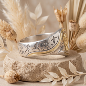 Anillo de Campeonato de Fútbol Personalizado al por Mayor de Plata de Ley 925, Joyería de Moda con Diseño Deportivo, Dorado/Plateado - Product Image 2