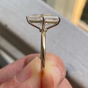 2.00CT Unique Kite Cut Design Lab-Grown Diamond Kite Cut Solitaire Ring 14k Solid Yellow Gold Ring Anniversary Gifts - Product Image 1