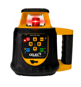 Celec Nouveau Transmetteur Laser Rotatif Longue Portée Auto-Nivelant PRO-5000+ Laser Rouge 1500 Mètres IP65 Étanche à la Poussière Agricole - Product Image 1
