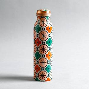 Pure Copper Painted Water <b>Bottles</b> Factory Directly Sale New Style Copper <b>Bottle</b> Hammered Travelling Copper Water <b>Bottle</b> - Product Image 2